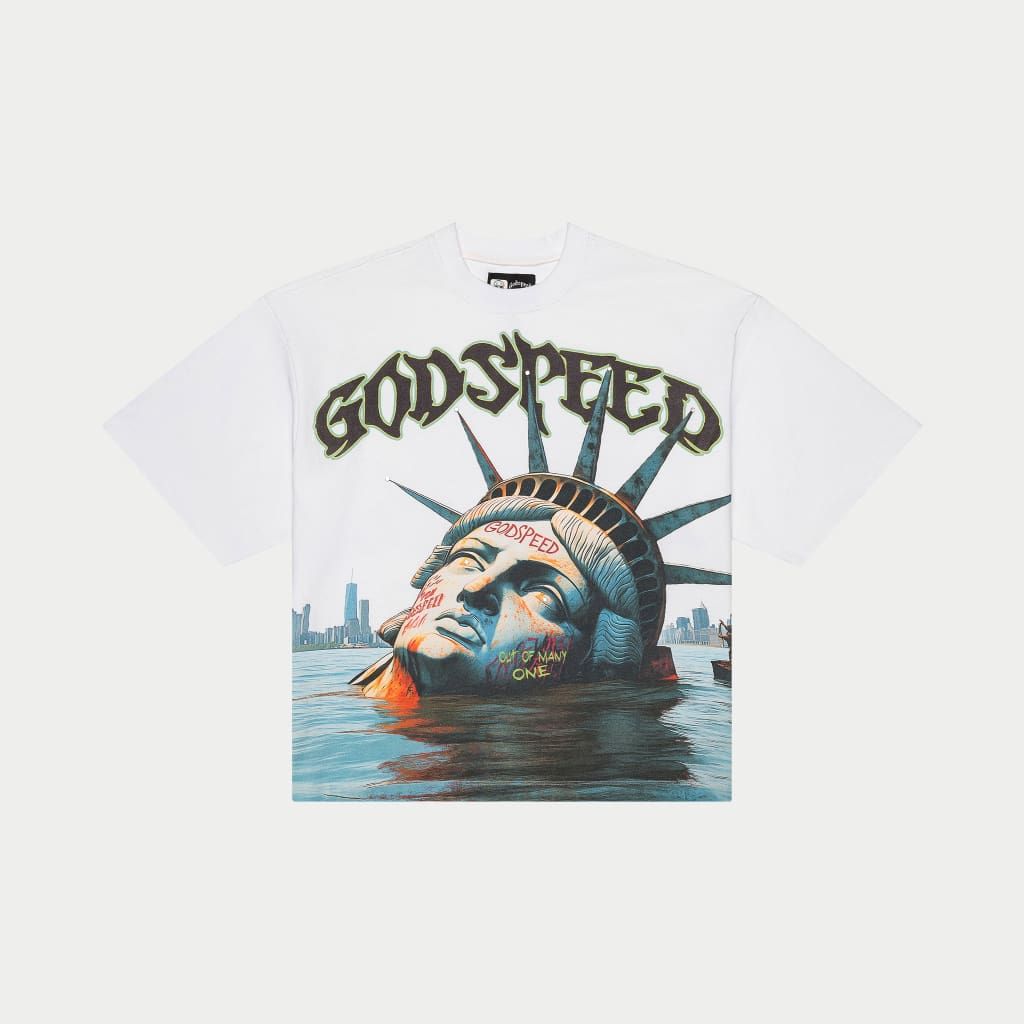 GODSPEED Sunken Liberty T-Shirt (White) Gravity NYC