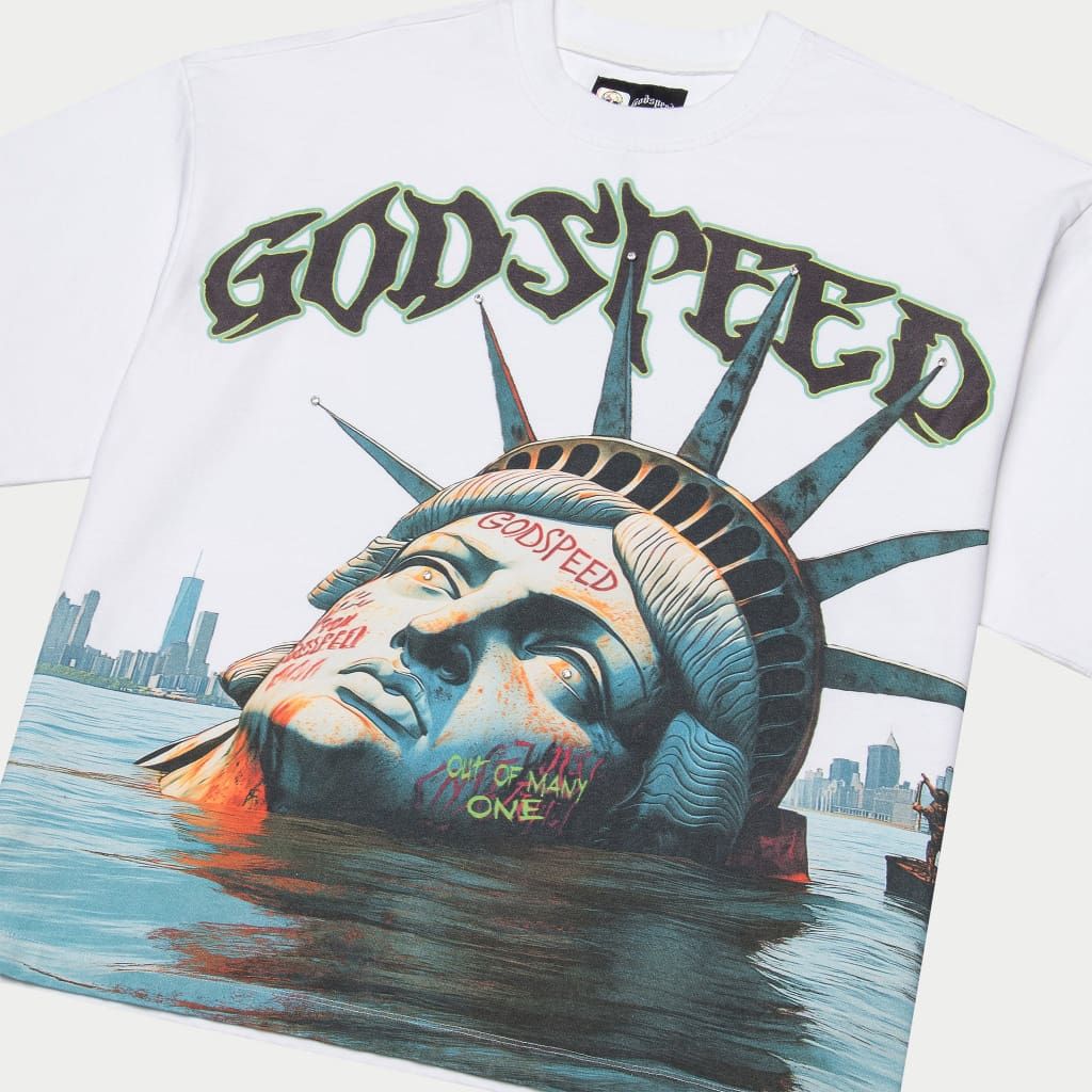 GODSPEED Sunken Liberty T-Shirt (White) Gravity NYC