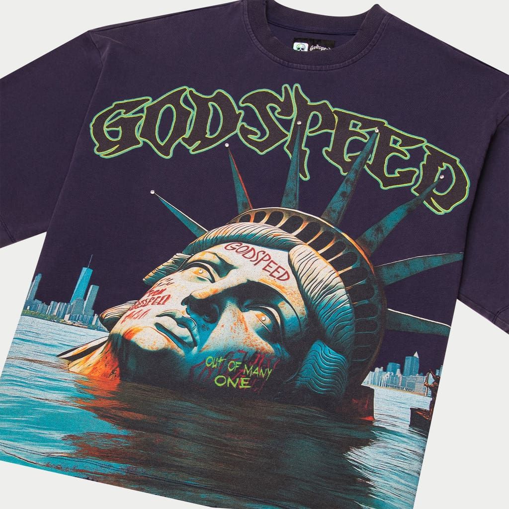 GODSPEED Sunken Liberty T-Shirt (Navy) Gravity NYC