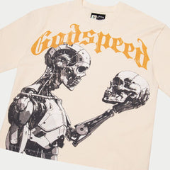 GODSPEED Mankind vs A.I. T-Shirt (Bone/Yellow) Gravity NYC