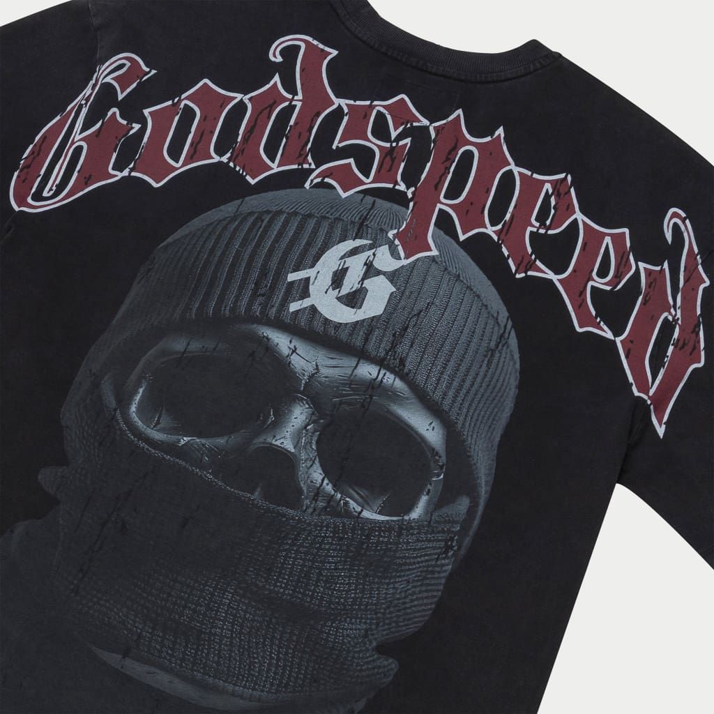 GODSPEED Balaclava Szn T-Shirt (Black/Red) Gravity NYC