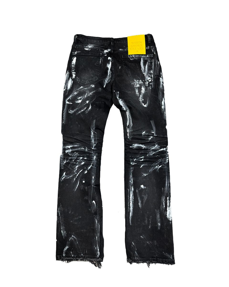 WHEN SMOKE CLEARS Painted Denim - Gravity NYC