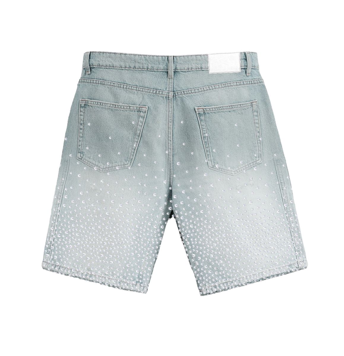 ALMOST SOMEDAY Solomon Rhinestone Jean Shorts - Gravity NYC