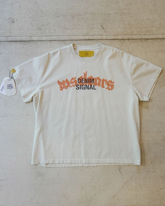 WHEN SMOKE CLEARS Denim Signal Tee - Gravity NYC