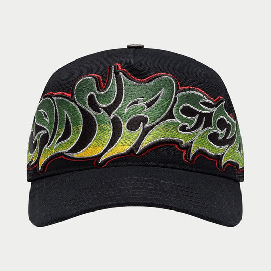 GODSPEED GS Neo Trucker Hat (Black/Yellow/Red) - Gravity NYC
