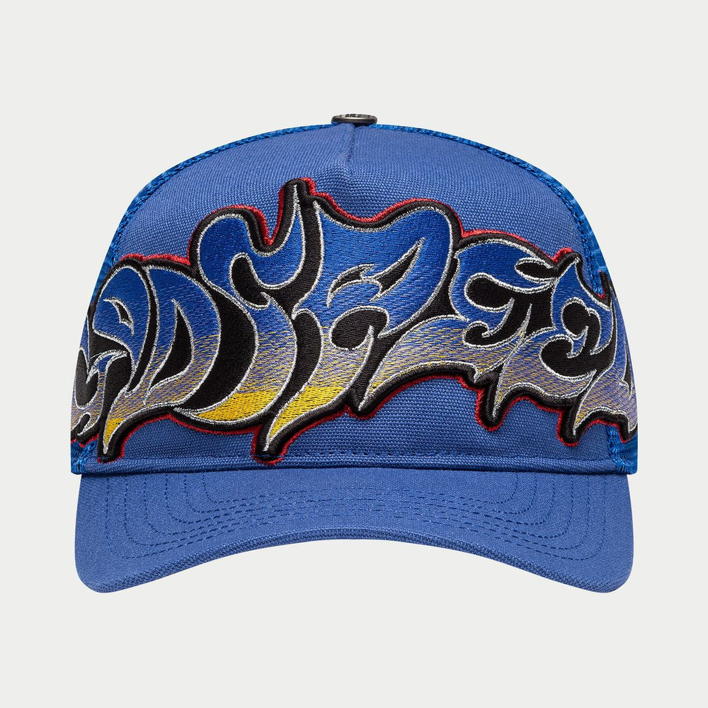 GODSPEED GS Neo Trucker Hat (Blue/Yellow/Red) - Gravity NYC