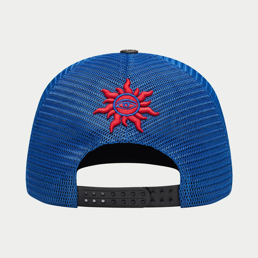 GODSPEED GS Neo Trucker Hat (Blue/Yellow/Red) - Gravity NYC