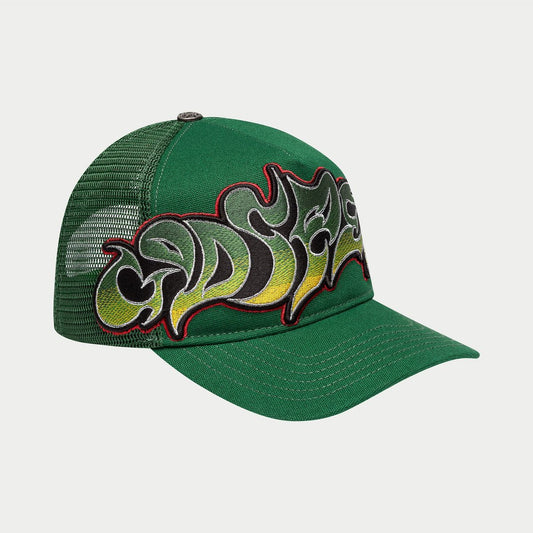 GODSPEED GS Neo Trucker Hat (Green/Yellow/Red) - Gravity NYC