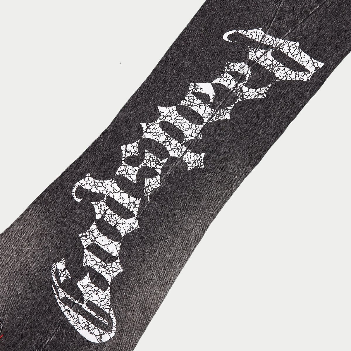 GODSPEED OG Logo Flared Denim Printed (Grey Wash) - Gravity NYC