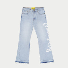 GODSPEED OG Logo Flared Denim Printed (Blue) - Gravity NYC