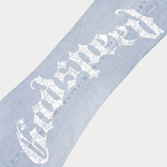 GODSPEED OG Logo Flared Denim Printed (Blue) - Gravity NYC
