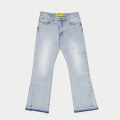 GODSPEED OG Logo Flared Denim Stitched (Blue) - Gravity NYC