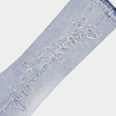 GODSPEED OG Logo Flared Denim Stitched (Blue) - Gravity NYC