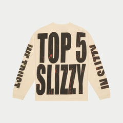 GODSPEED Top 5 Slizzy LS T-Shirt (Bone) - Gravity NYC