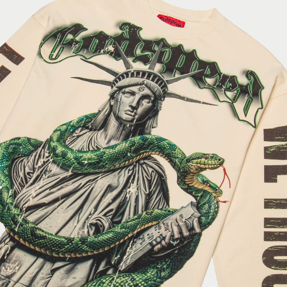 GODSPEED Top 5 Slizzy LS T-Shirt (Bone) - Gravity NYC
