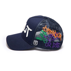 CULT OF INDIVIDUALITY "Graffiti" Mesh Back Trucker Hat