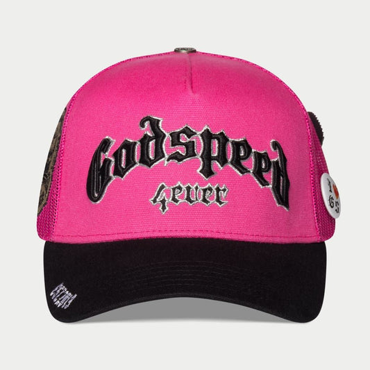 GODSPEED GS Forever Trucker Hat (Pink/Black) - Gravity NYC