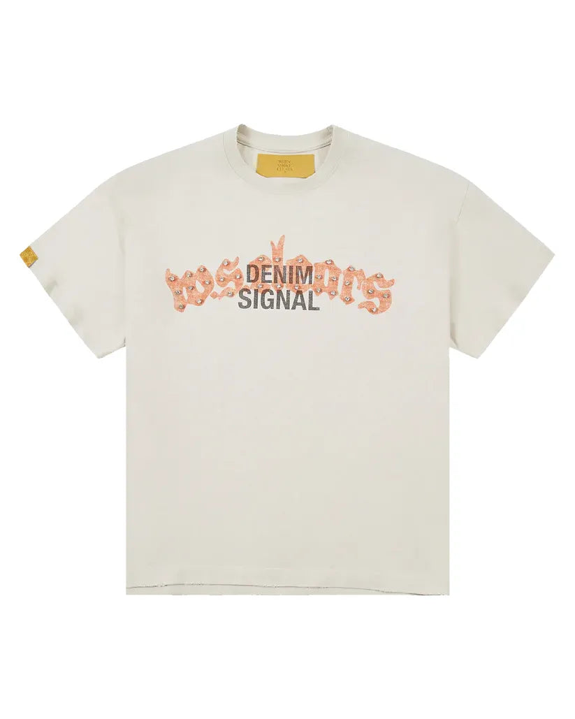 WHEN SMOKE CLEARS Denim Signal Diamond Tee - Gravity NYC