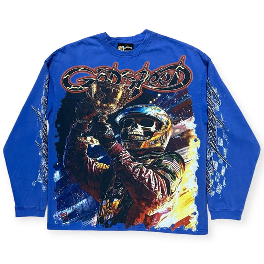 GODSPEED Podium Dreams LS T-Shirt (Royal Blue) - Gravity NYC