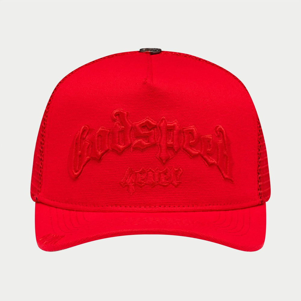 GODSPEED GS Forever Trucker Hat (Red) - Gravity NYC