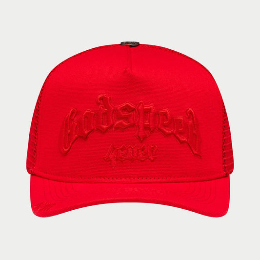 GODSPEED GS Forever Trucker Hat (Red) - Gravity NYC