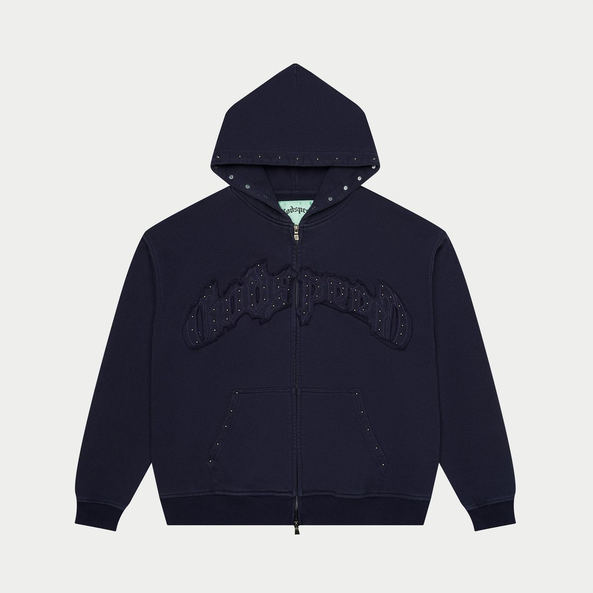 GODSPEED Symmetric Studded Sweatsuit Set (Navy)