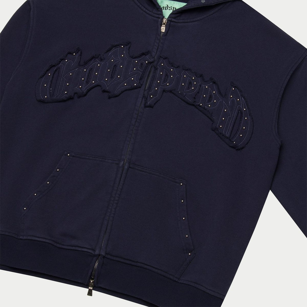 GODSPEED Symmetric Studded Sweatsuit Set (Navy) - Gravity NYC