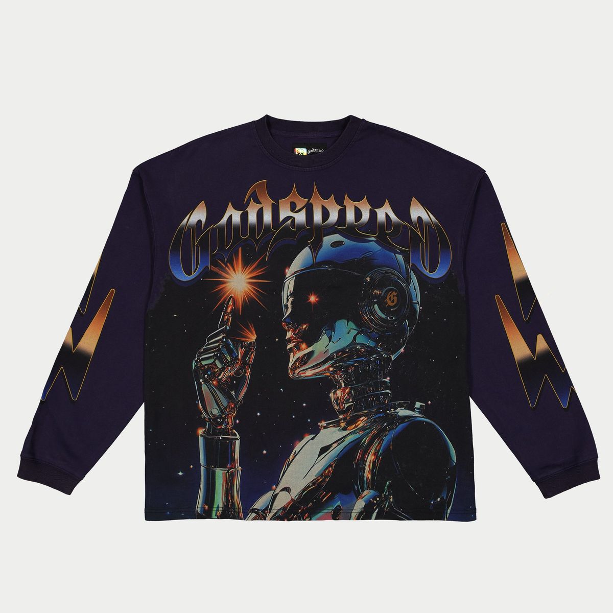 GODSPEED Sputnik LS T-Shirt (Navy) - Gravity NYC