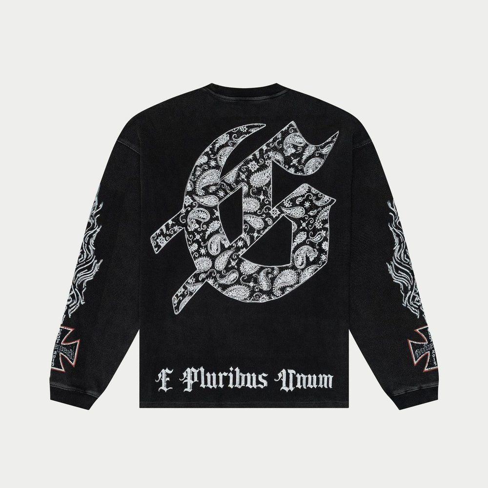 GODSPEED Hollywood Inferno LS T-Shirt VVS (Black Wash) - Gravity NYC