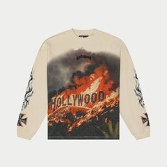GODSPEED Hollywood Inferno LS T-Shirt VVS (Bone) - Gravity NYC