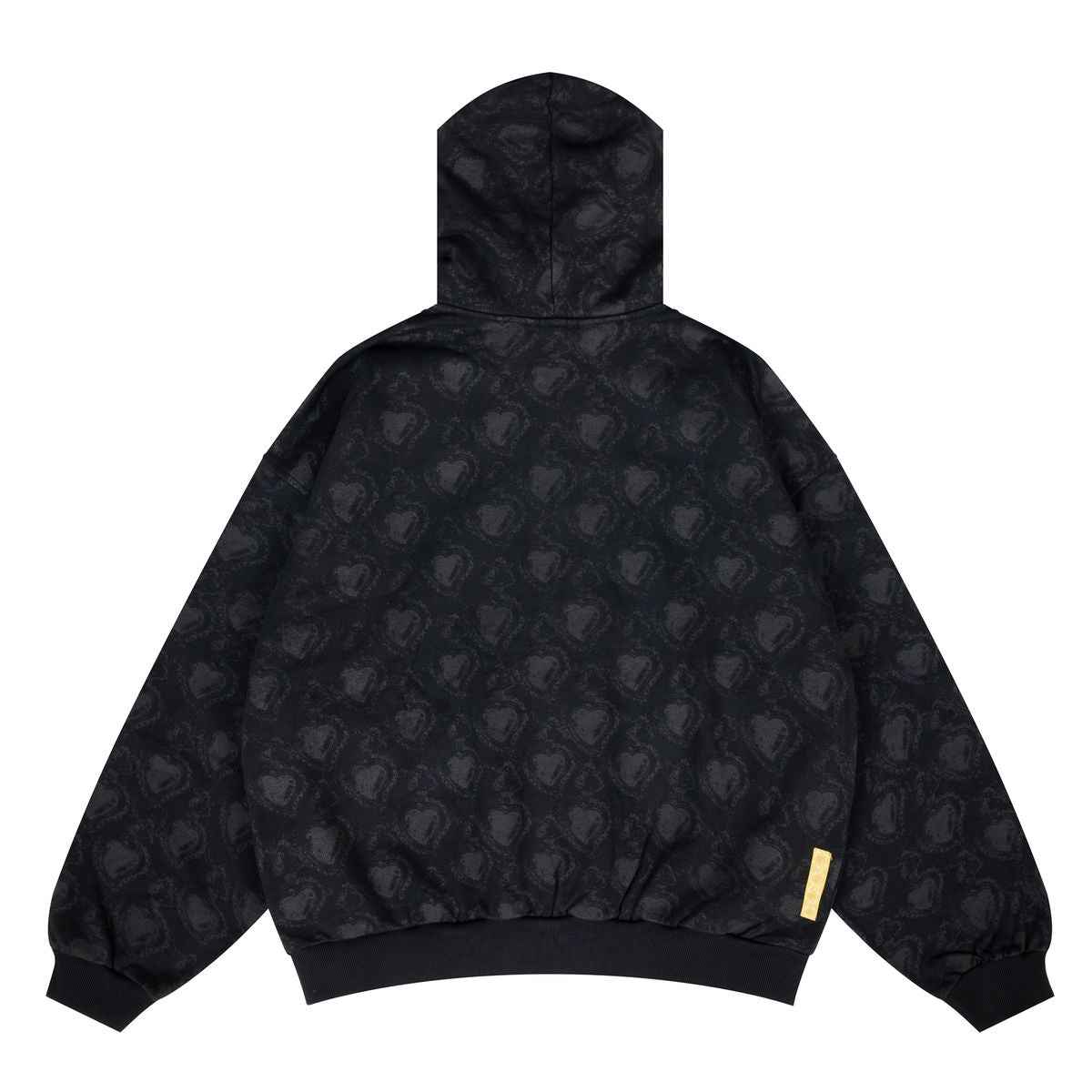 WHEN SMOKE CLEARS Monogram Zip Hoodie