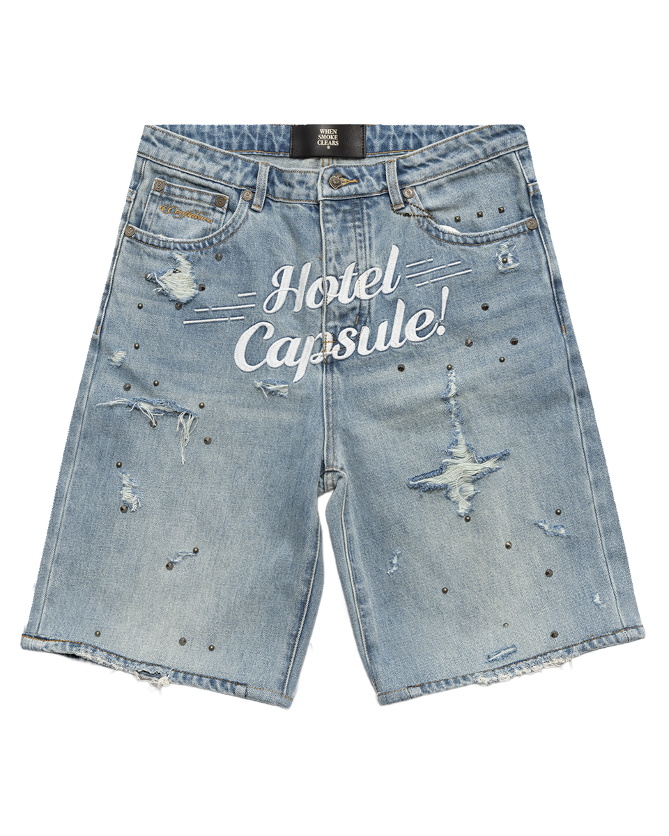 WHEN SMOKE CLEARS Men's Jean Shorts and Denim Shorts at Gravity NYC