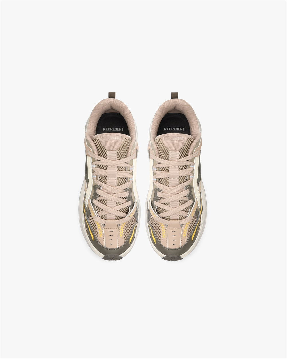 REPRESENT Storm Runner Taupe/Yellow - Gravity NYC