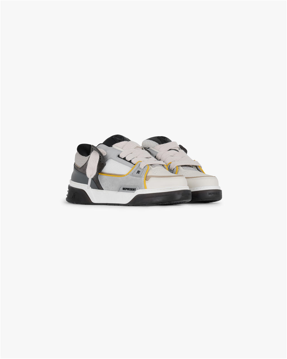 REPRESENT Studio Sneaker Suede Mix Beige/Yellow - Gravity NYC