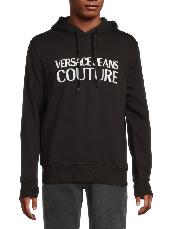 VERSACE JEANS COUTURE Logo Pullover Regular-Fit Hoodie - Gravity NYC