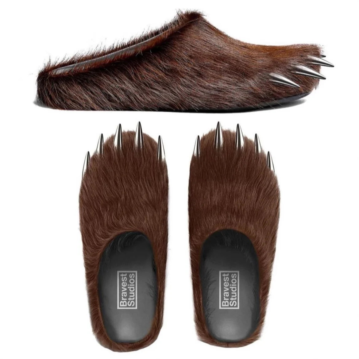 BRAVEST STUDIOS Brown Bear Claw Mules