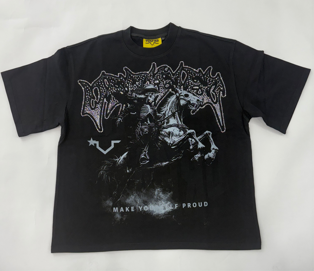 VERIFIED STAR Rhinestone T-Shirt