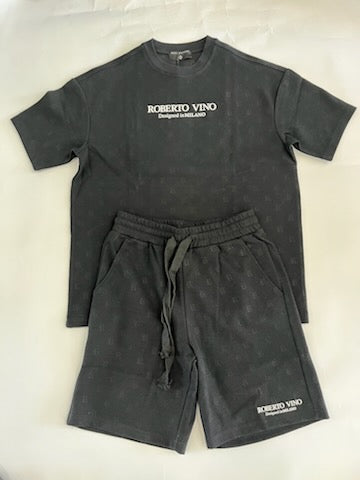 ROBERTO VINO RV Knitted Set Black - Gravity NYC