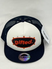 EVERYONE IS GIFTED Rhinestone Hat (Navy) - Gravity NYC