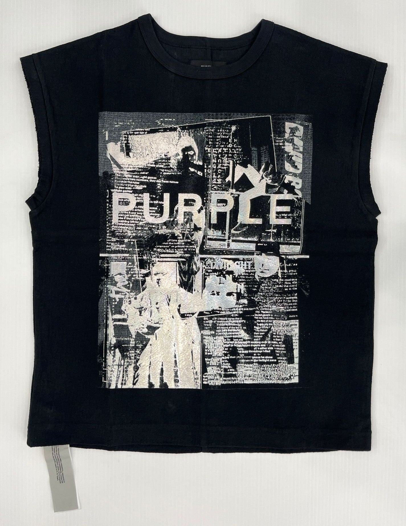 PURPLE BRAND M1072 Heavyweight Textured Jersey Sleeveless Top - Gravity NYC