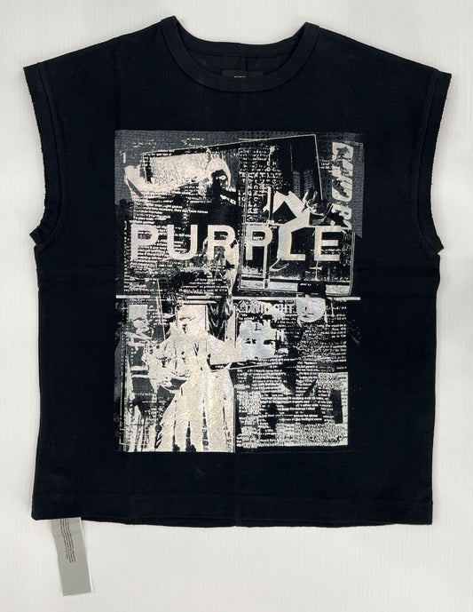 PURPLE BRAND M1072 Heavyweight Textured Jersey Sleeveless Top - Gravity NYC