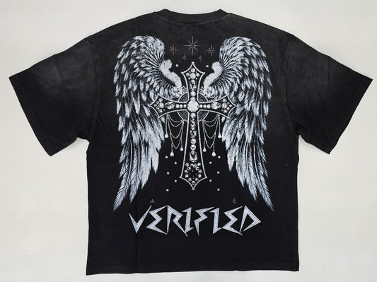 VERIFIED STAR Jesus Crying Rhinestone T-Shirt