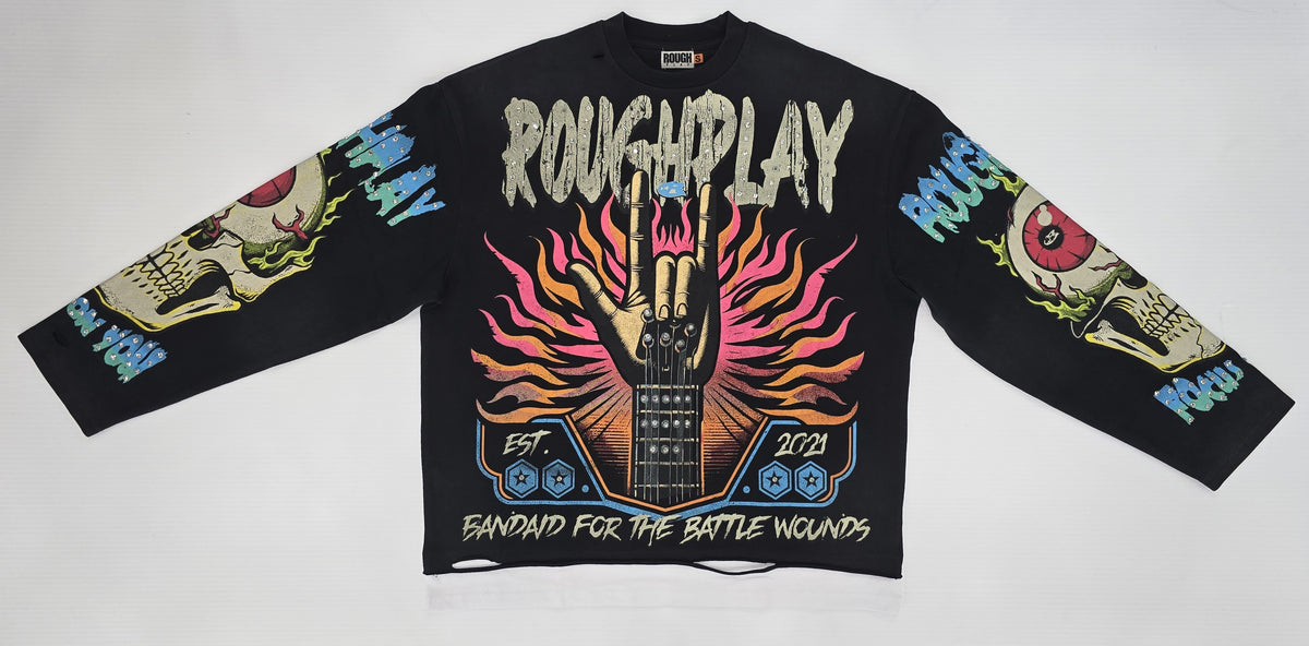 ROUGHPLAY CLOTHING Rock Sign Long Sleeve (Black) - Gravity NYC