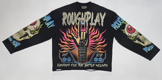 ROUGHPLAY CLOTHING Rock Sign Long Sleeve (Black) - Gravity NYC