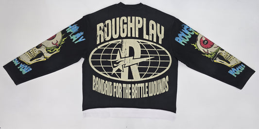 ROUGHPLAY CLOTHING Rock Sign Long Sleeve (Black) - Gravity NYC