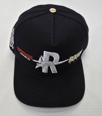ROUGHPLAY CLOTHING Diamond Snapback (Black/White) - Gravity NYC