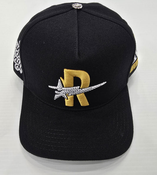 ROUGHPLAY CLOTHING Diamond Snapback (Black/Yellow) - Gravity NYC