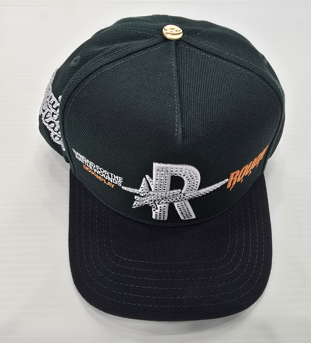 ROUGHPLAY CLOTHING Diamond Snapback (Green/Navy) - Gravity NYC