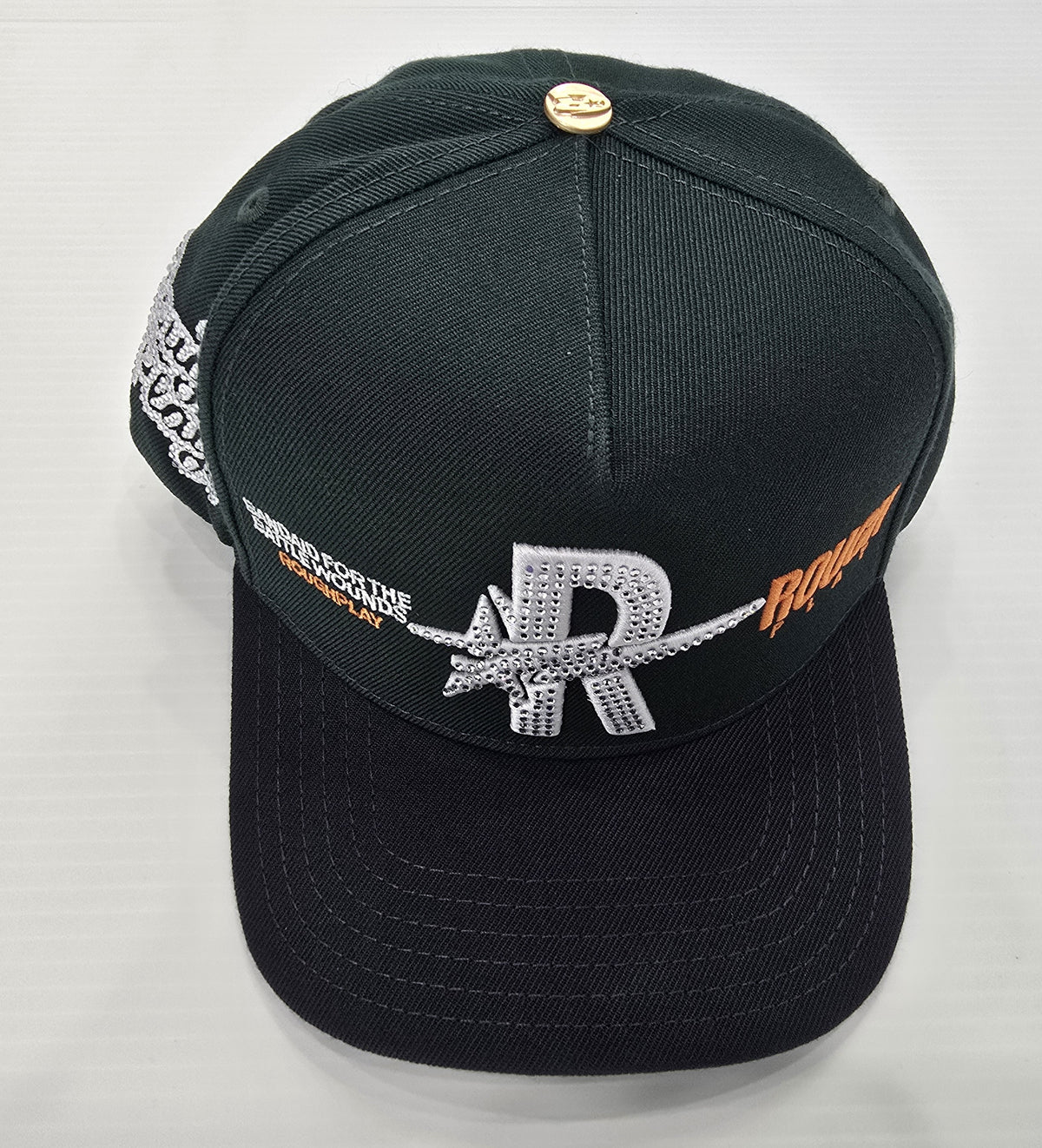 ROUGHPLAY CLOTHING Diamond Snapback (Green/Navy) - Gravity NYC