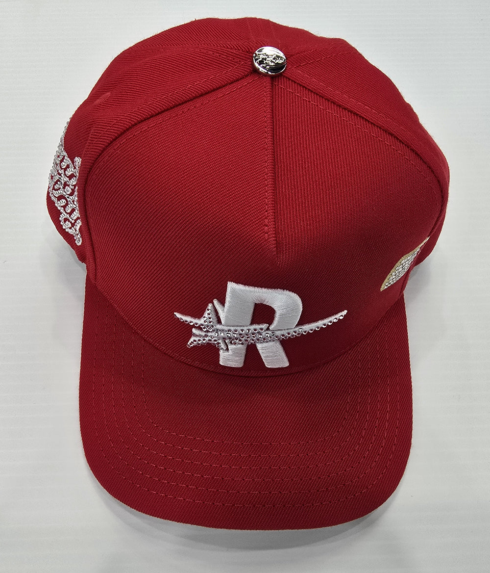 ROUGHPLAY CLOTHING Diamond Snapback (Red/White) - Gravity NYC